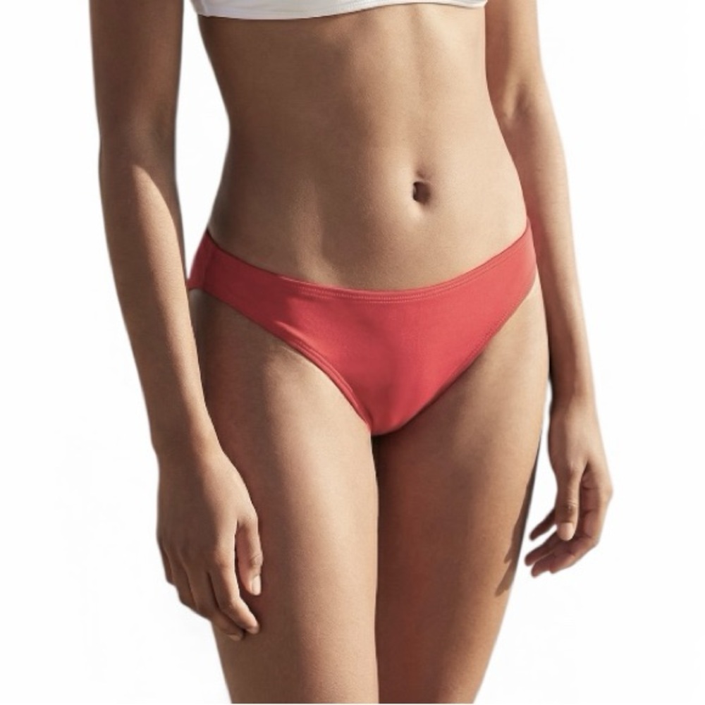 La Blanca Solid Hipster Bikini Swim Bottom Red Sz 14 NWT